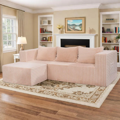 "Boneless Couch Rose" - Kanapa bez ramy Różowa