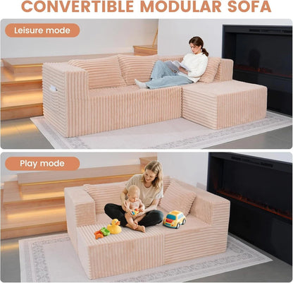 "Boneless Couch Rose" - Kanapa bez ramy Różowa